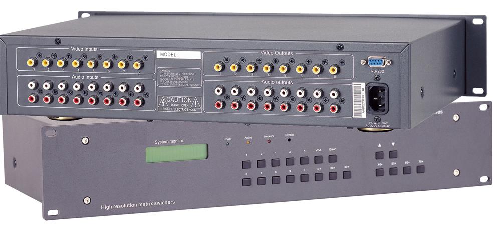 AV8系列音视频信号矩阵TOPAV0801/AV0802/AV0804/AV0808