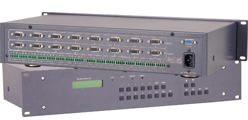 VGA8系列电脑信号切换矩阵TOPVGA0801/VGA0802/VGA0804/VGA0808/-A