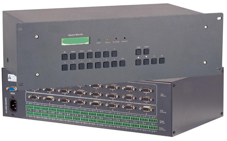 VGA16系列电脑信号切换矩阵TOPVGA1601/VGA1602/VGA1604/VGA1608/VGA1616/-A